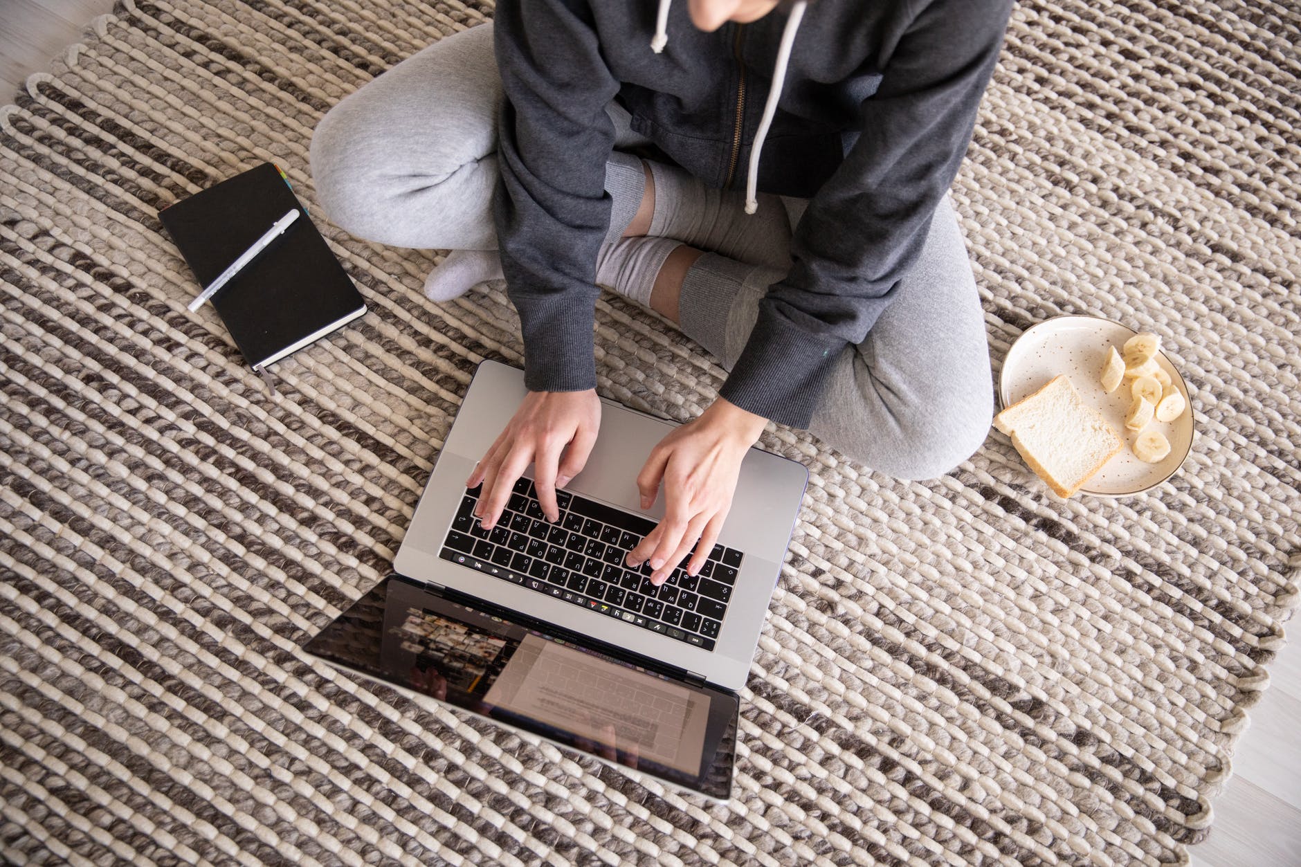 photo of woman using laptop