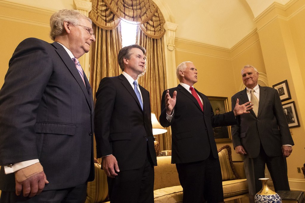 Mike Pence, Brett Kavanaugh, Mitch McConnell, and Jon Kyl