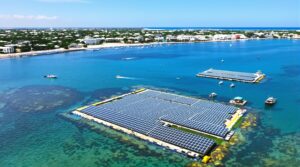 Coastal towns trial floating solar farms to ease grid strain during heat waves