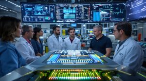 Revolutionary breakthrough in quantum computing enables faster processing speeds.