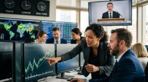 Global markets edge higher as investors weigh central bank rate signals