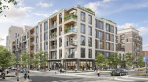 Local governments convert vacant office towers into mixed-income housing to revive downtowns