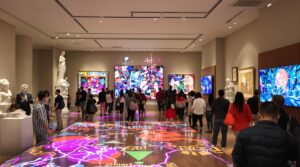 AI-driven art revolutionizes traditional galleries with interactive displays