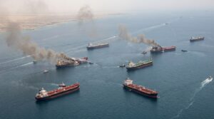 Iran reports attacks on seven oil tankers in the Strait of Hormuz