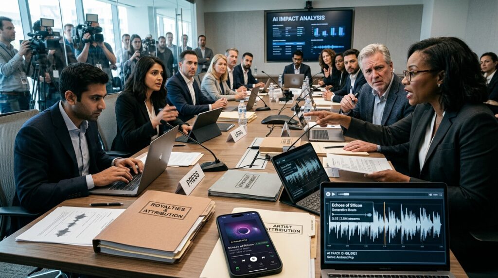 Surge in AI-generated music triggers emergency talks between streaming ...