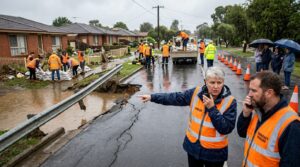 Local officials expand flood relief efforts after severe storms damage roads and homes