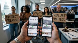 Major social platforms roll out default AI-generated content labels amid creator backlash and regulatory pressure