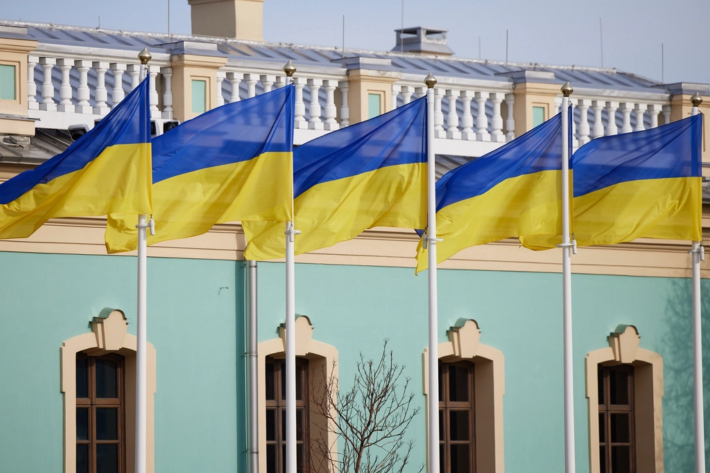 Ukraine flag in Kyiv