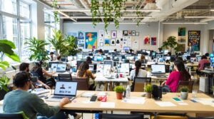 Innovative tech startups transform remote work culture across Europe.