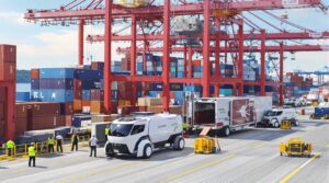 Major port deploys autonomous electric trucks to speed cargo flow and curb pollution