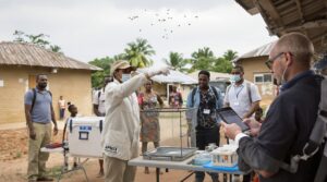 Scientists test a gene-edited mosquito that blocks malaria transmission in a real-world village trial